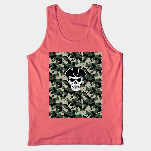 Camo skull Tank Top by designbywaqas